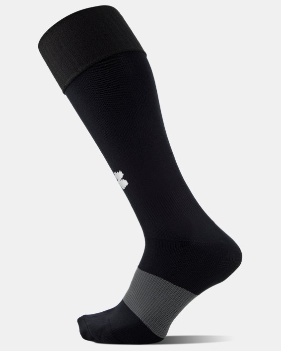ถุงเท้าฟุตบอลยาวเหนือน่อง UA สำหรับผู้ใหญ่, Black, pdpMainDesktop image number 1